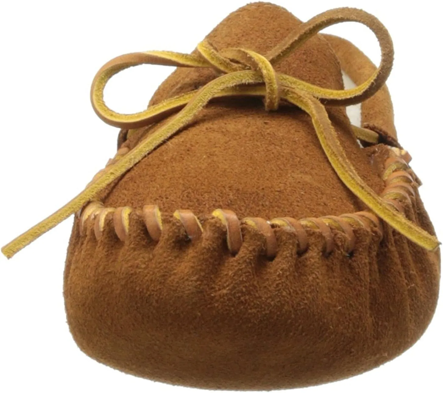 Minnetonka Men's Pile Lined Soft Leather Sole Slipper