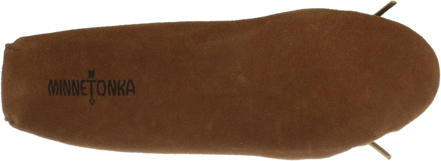 Minnetonka Men's Pile Lined Soft Leather Sole Slipper