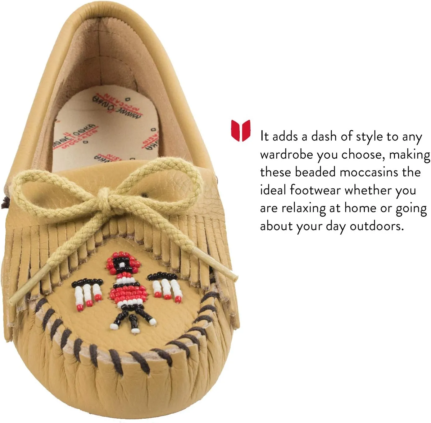 Minnetonka Women's Thunderbird Soft Leather Sole Moccasin