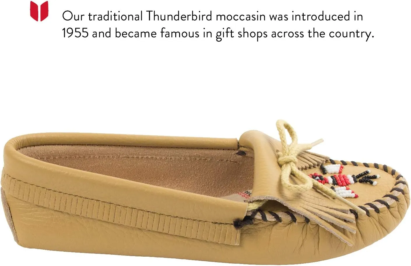 Minnetonka Women's Thunderbird Soft Leather Sole Moccasin