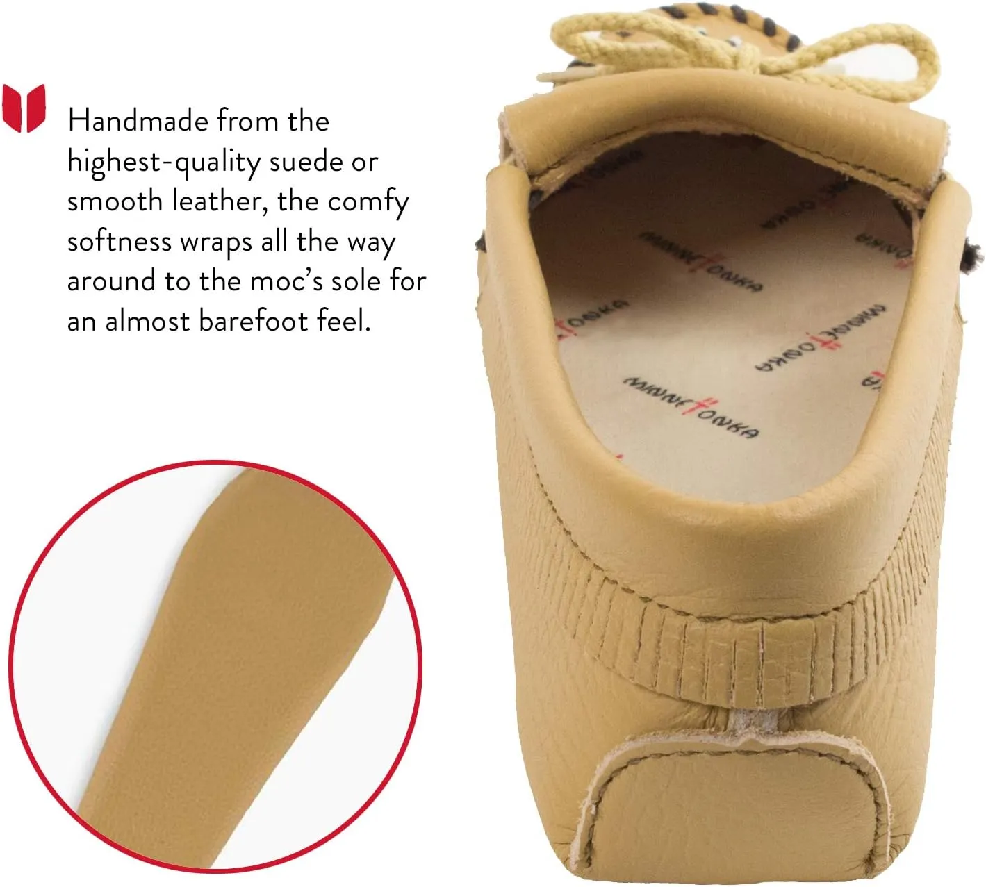 Minnetonka Women's Thunderbird Soft Leather Sole Moccasin