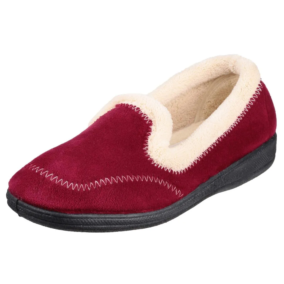 Mirak Maier Memory Foam Slipper Burgundy