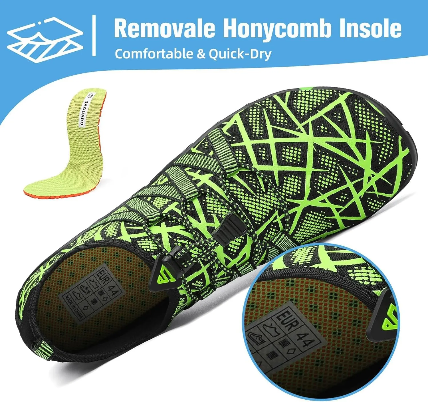 Mishansha Water Shoes for Women Men Barefoot Beach Shoe Quick Dry Aqua Swim Socks for Surfing Yoga Size 4.5-15 Women/3-13.5 Men