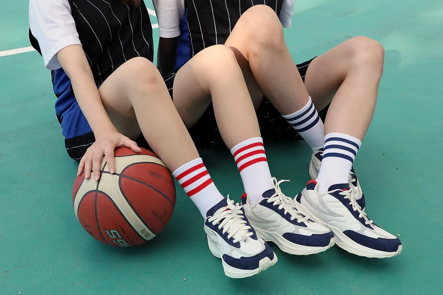 MK SOCKS Cotton Athletic Sports Running Retro Cute Matching School Crew Socks For Men/Women