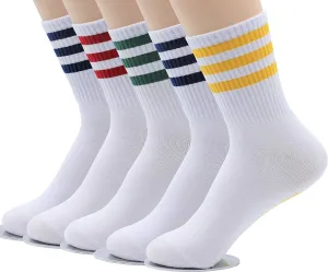 MK SOCKS Cotton Athletic Sports Running Retro Cute Matching School Crew Socks For Men/Women