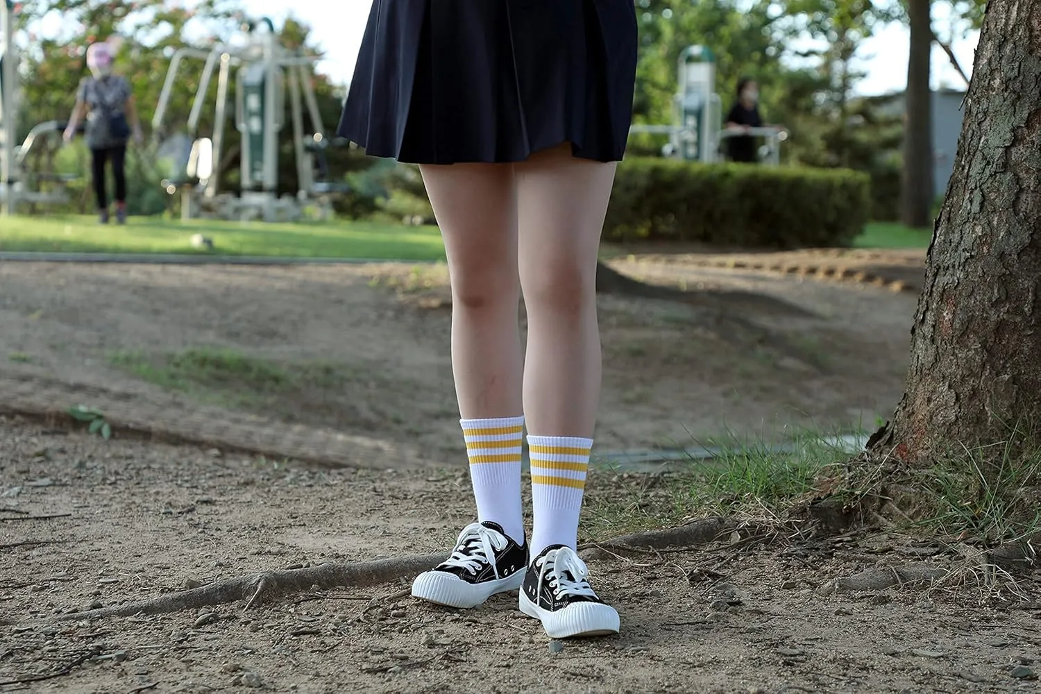 MK SOCKS Cotton Athletic Sports Running Retro Cute Matching School Crew Socks For Men/Women