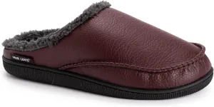 MUK LUKS Men's Faux Leather Clog Slipper