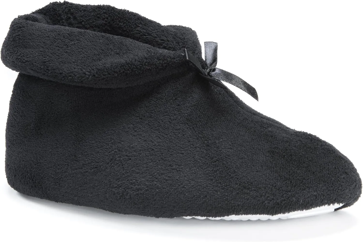 MUK LUKS Women's Micro Chenille Boot with Satin Bow Slipper