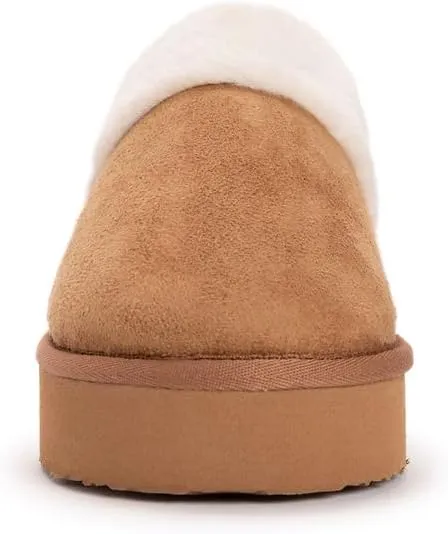 MUK LUKS Women's Microsuede Platform Scuff Slipper