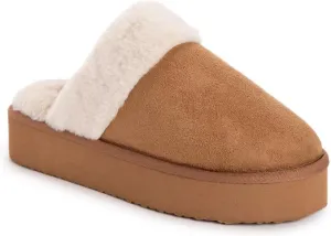 MUK LUKS Women's Microsuede Platform Scuff Slipper