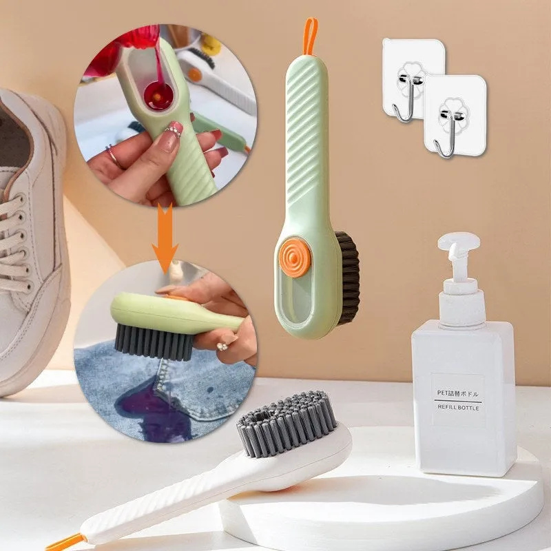 Multifunctional Soft-Bristled Shoe Brush
