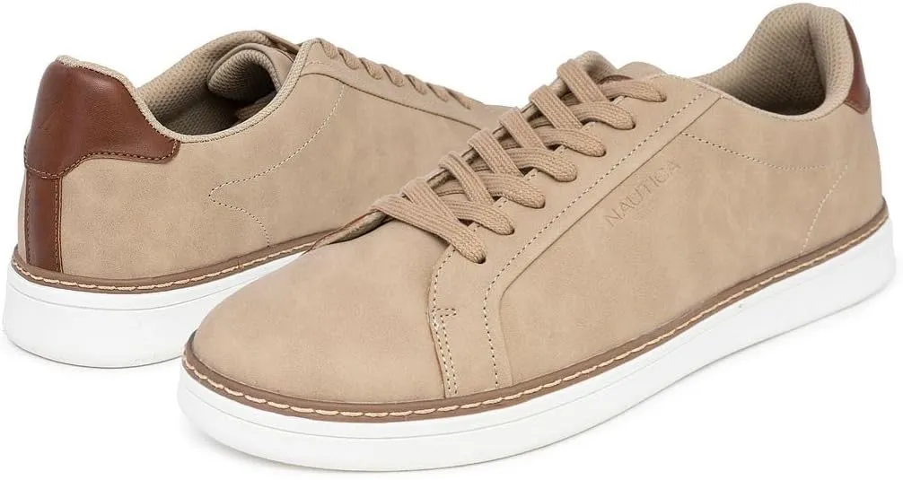 Nautica Men's Classic Lace-Up Low Top Fashion Sneaker Loafer - Stylish and Comfortable Casual Shoe