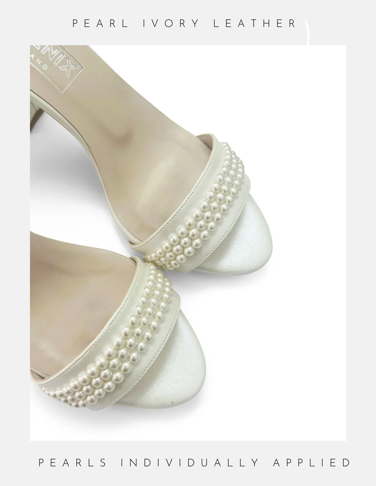 Nellie Pearl Kitten Heel Bridal Shoes