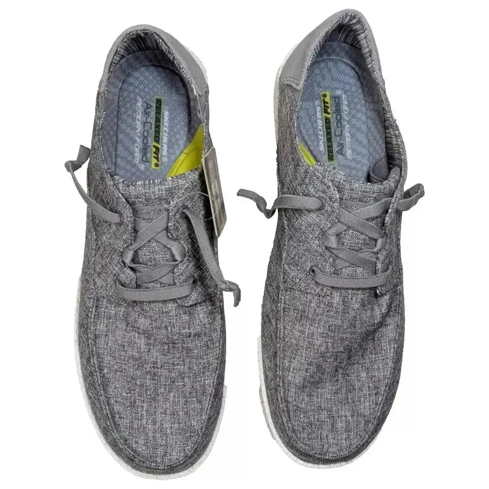 NEW Skechers Streetwear Melson PLANON Loafer Shoe Mens Size 13 Heather Grey