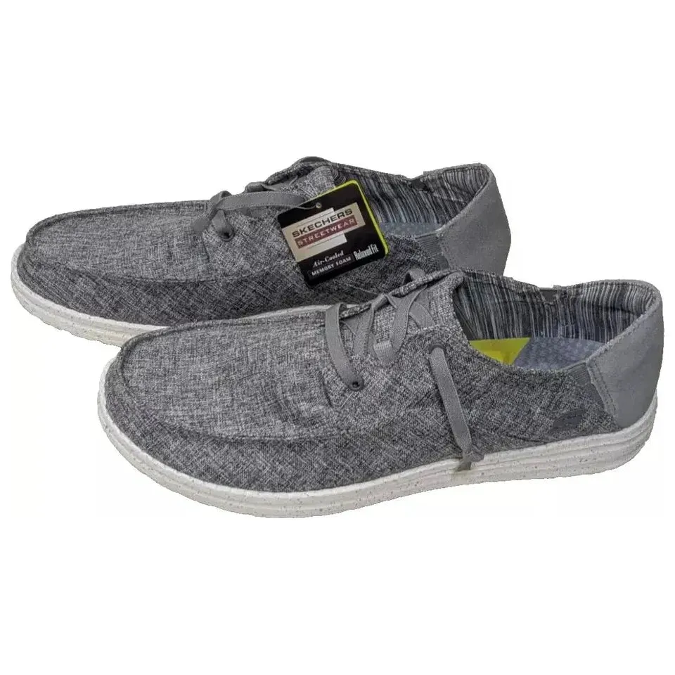 NEW Skechers Streetwear Melson PLANON Loafer Shoe Mens Size 13 Heather Grey