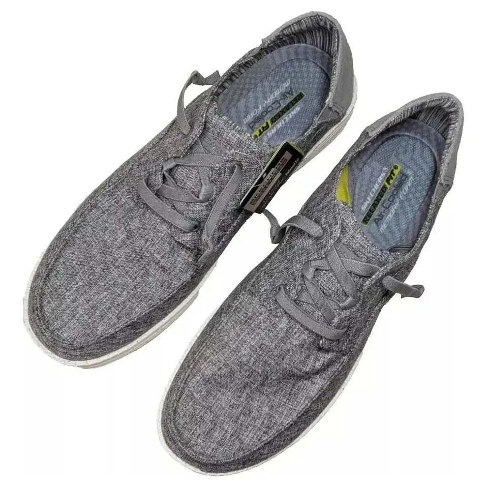 NEW Skechers Streetwear Melson PLANON Loafer Shoe Mens Size 13 Heather Grey