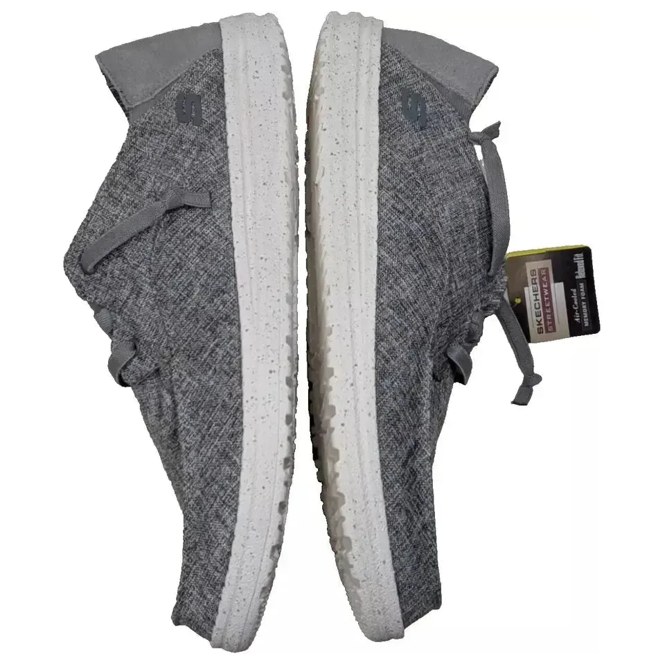 NEW Skechers Streetwear Melson PLANON Loafer Shoe Mens Size 13 Heather Grey