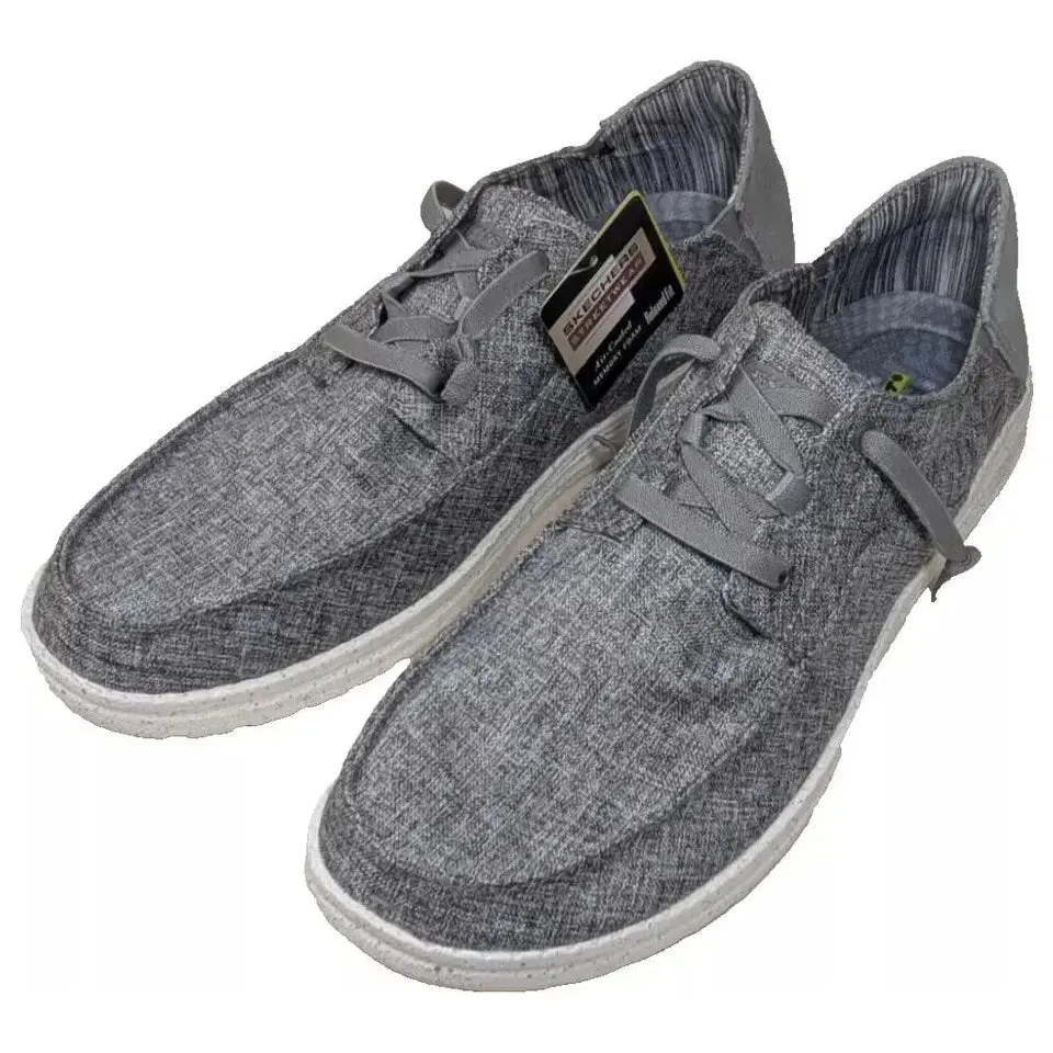NEW Skechers Streetwear Melson PLANON Loafer Shoe Mens Size 13 Heather Grey