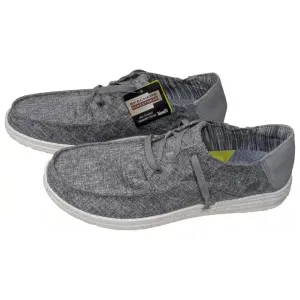NEW Skechers Streetwear Melson PLANON Loafer Shoe Mens Size 13 Heather Grey