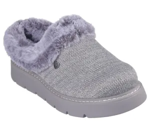 NEW Women's SKECHERS BOBS KEEPSAKES LITE - BEJEWELED ONE Gray KNIT Clogs AUTHENTIC IN BOX