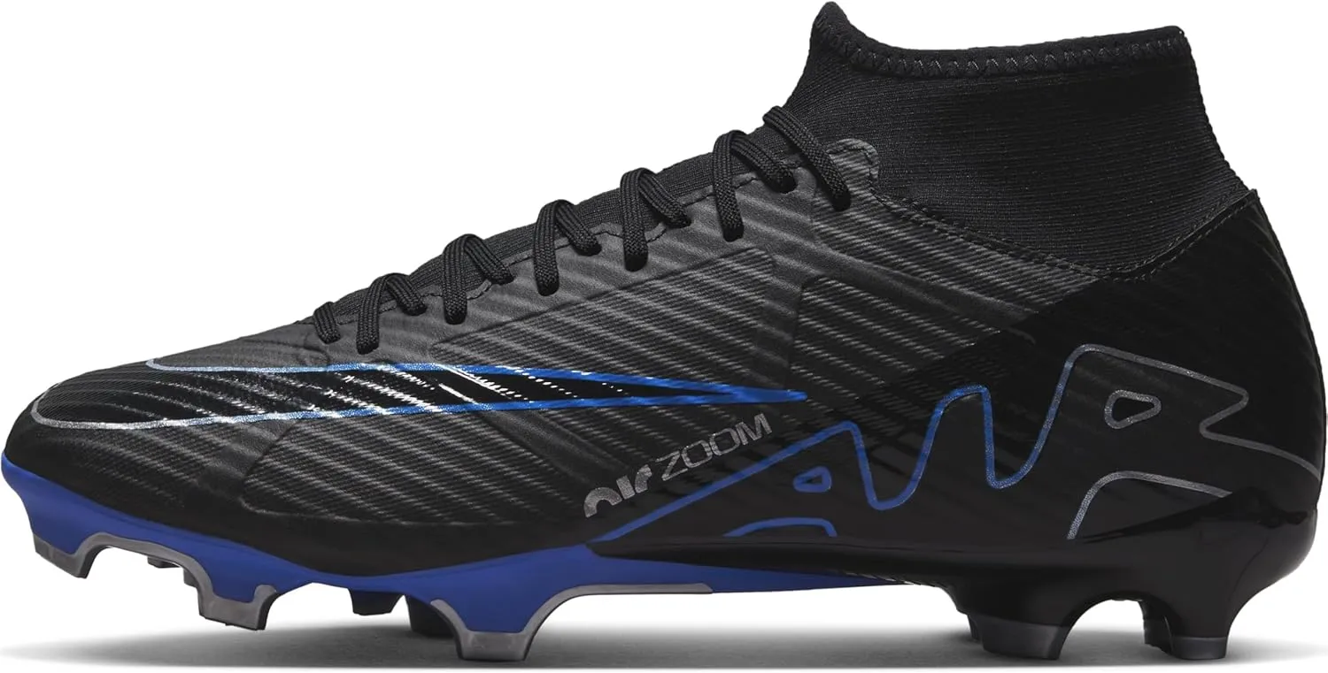 NIKE Men's Football Shoe, Black Chrome Hyper Royal, 13