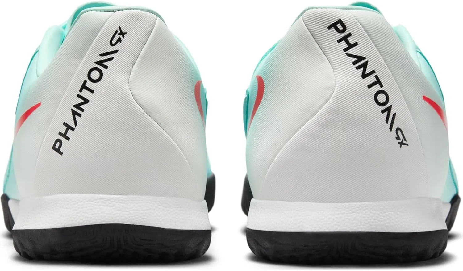Nike Phantom GX 2 Academy IC Low-Top Soccer Shoes (FJ2581-300, Mint/Off Noir/Atomic Red)