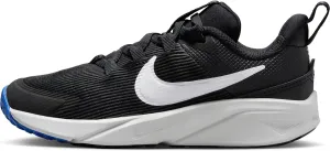 Nike Star Runner 4 Little Kids' Shoes (DX7614-006, Black/Astronomy Blue/Photon Dust/White) Size 2