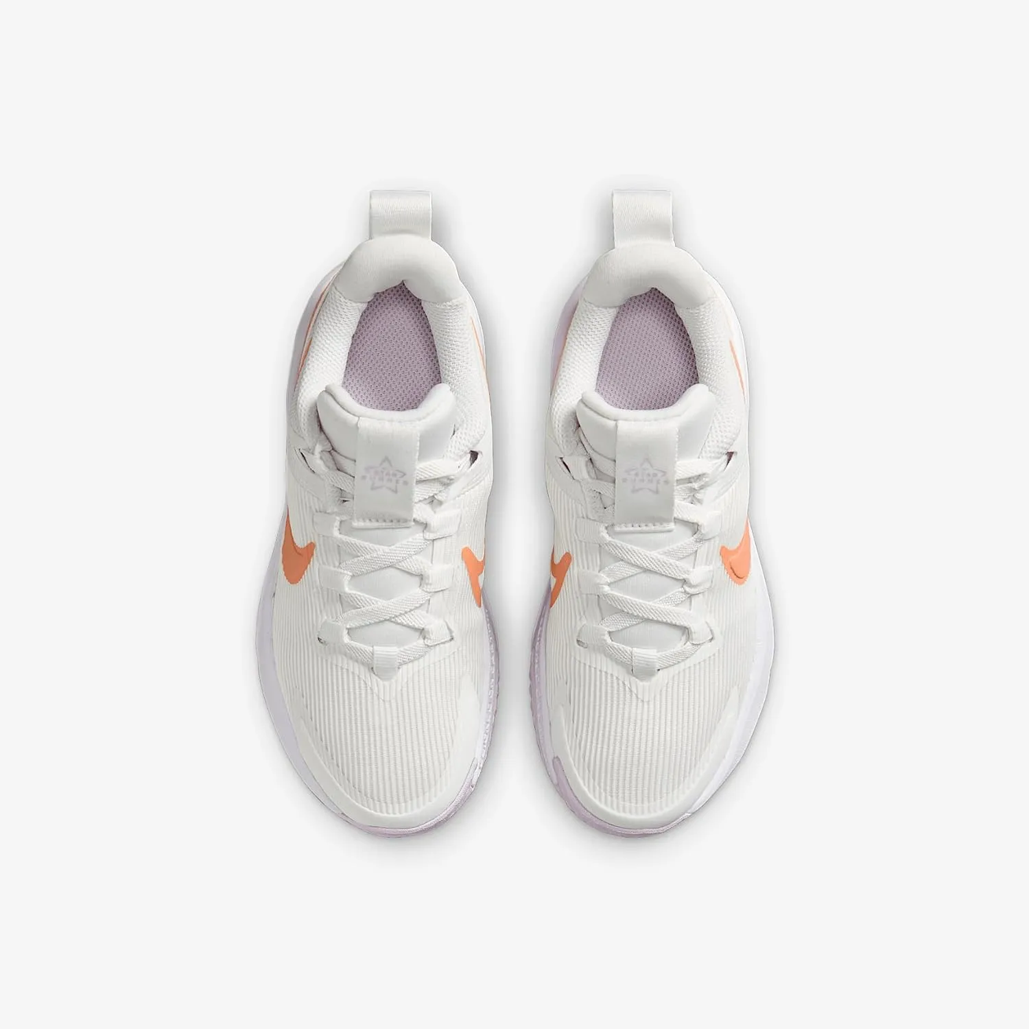 Nike Star Runner 4 Little Kids' Shoes (DX7614-104, Summit White/White/Black/Apricot Agate)