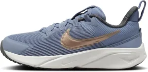 Nike Star Runner 4 Little Kids' Shoes (DX7614-405, Ashen Slate/Armory Navy/Pure Platinum) Size 3