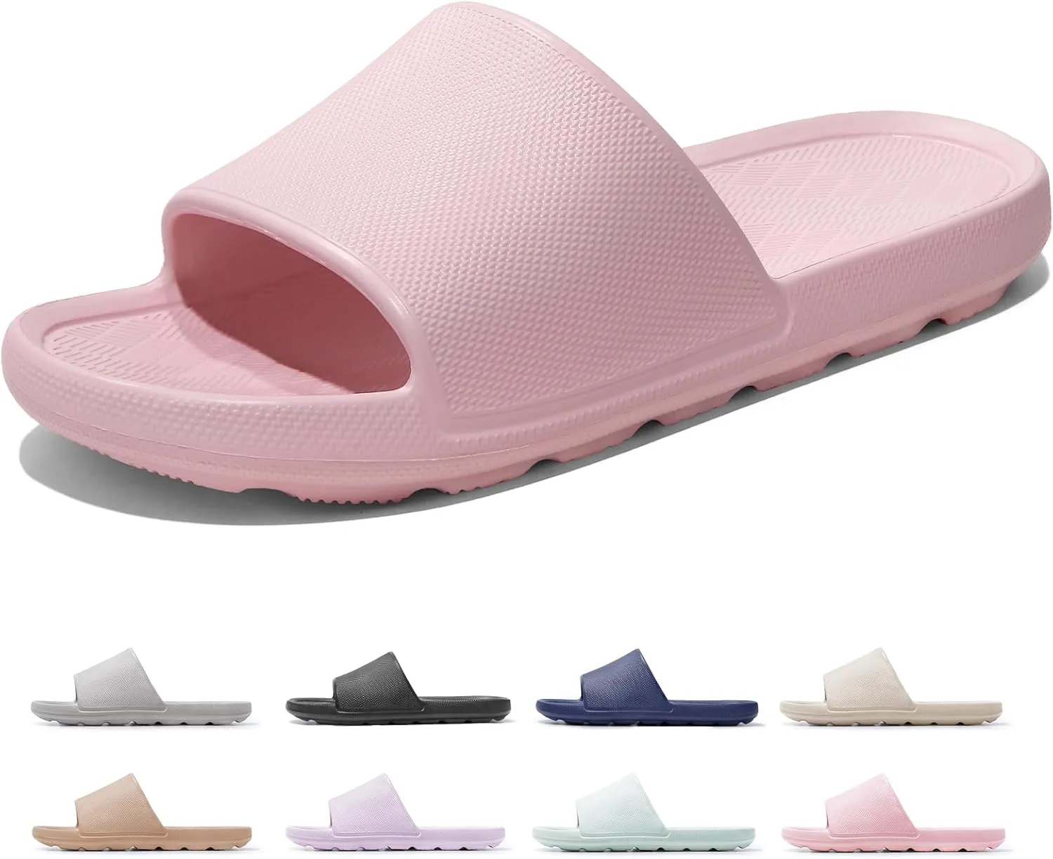 Non Slip Shower Shoes Bathroom Slippers for Pool Camping Open-toe