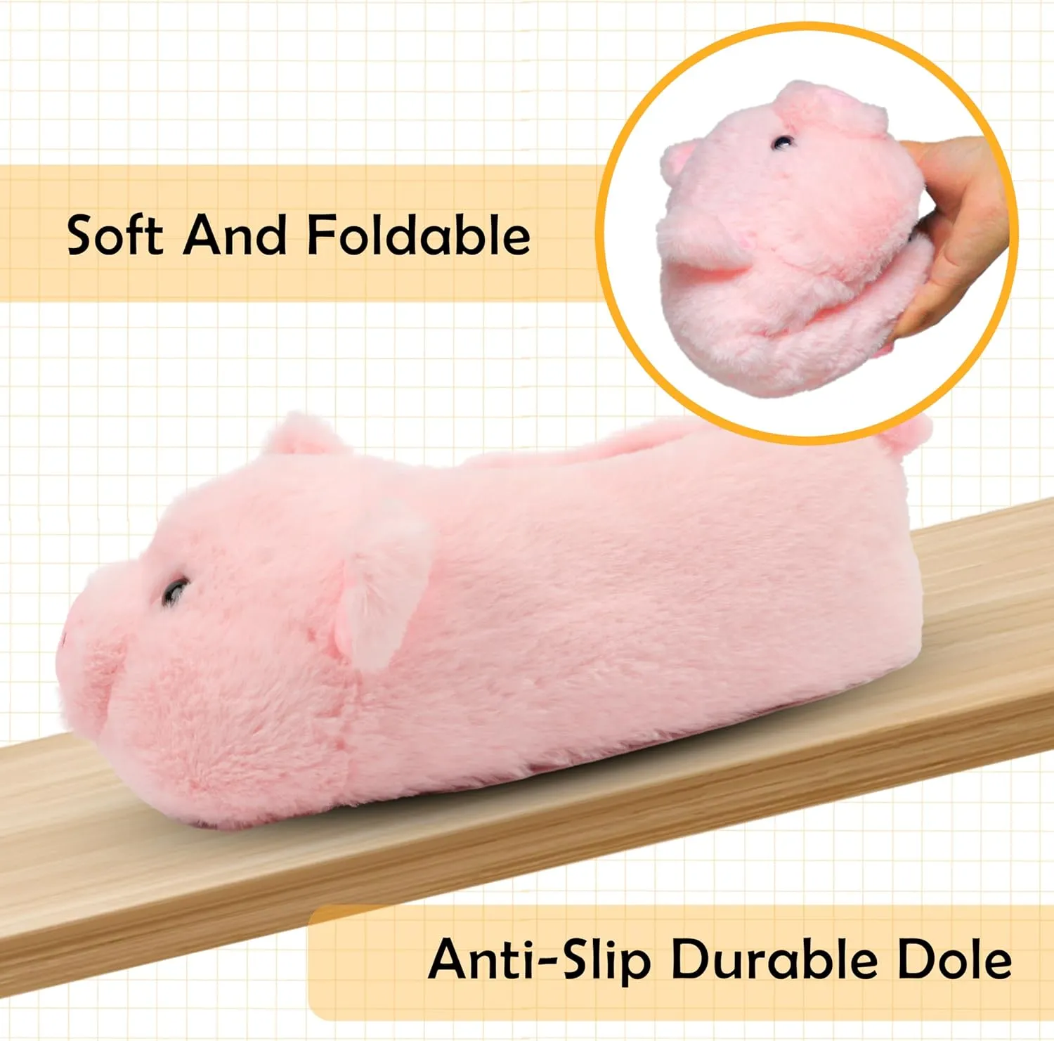 Novelty Women Animal Slippers Cute Soft Plush House Shoes Fluffy Warm Slippers Cartoon Gifts for Birthday Christmas