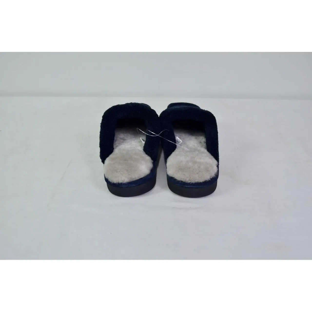 Nuknuuk Men's Leather Slippers Navy 8