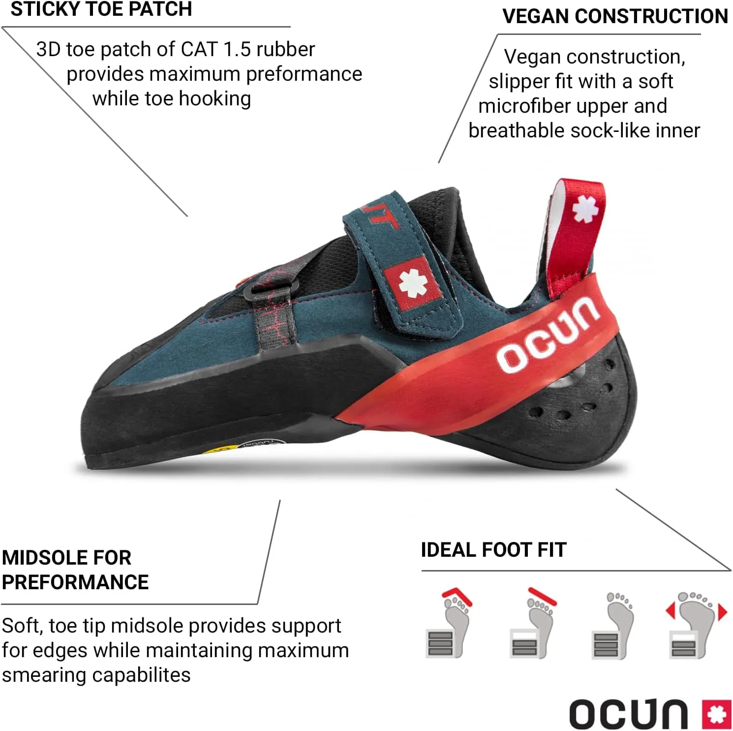 Ocun Bullit Bouldering Shoe | Rock Climbing Shoe