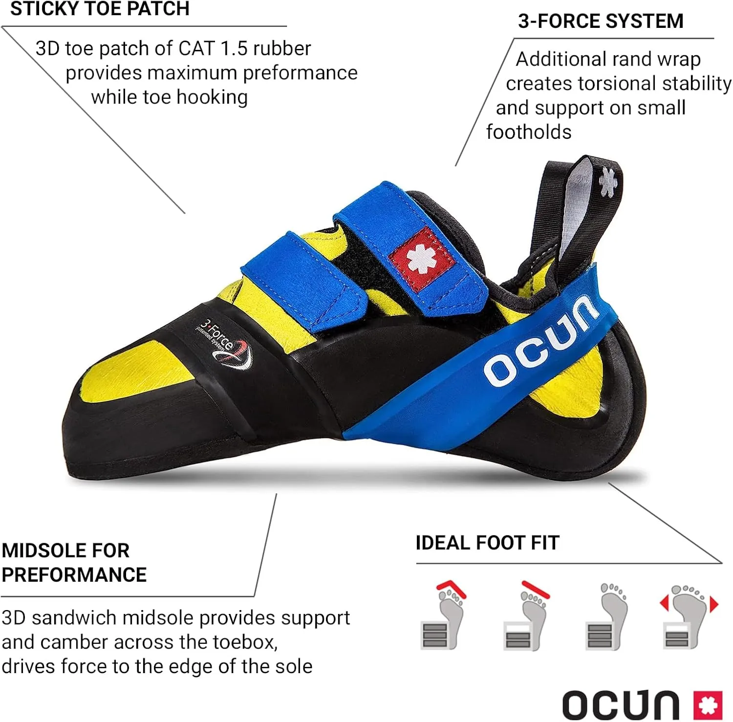 Ocun Ozone Bouldering Shoe | Rock Climbing Shoe