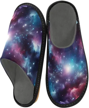 ODAWA Constellation Dinosaur Dad Soft Memory Foam House Shoe, Washable Indoor House Shoes