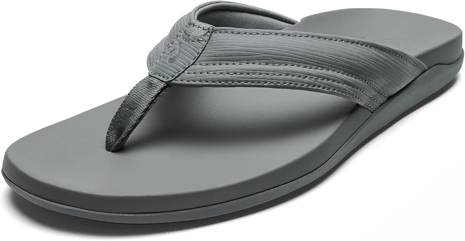 OLUKAI Maha Men's Beach Sandal, Water-Friendly Shoe, All-Day Wear & Ultra-Soft Comfort Fit