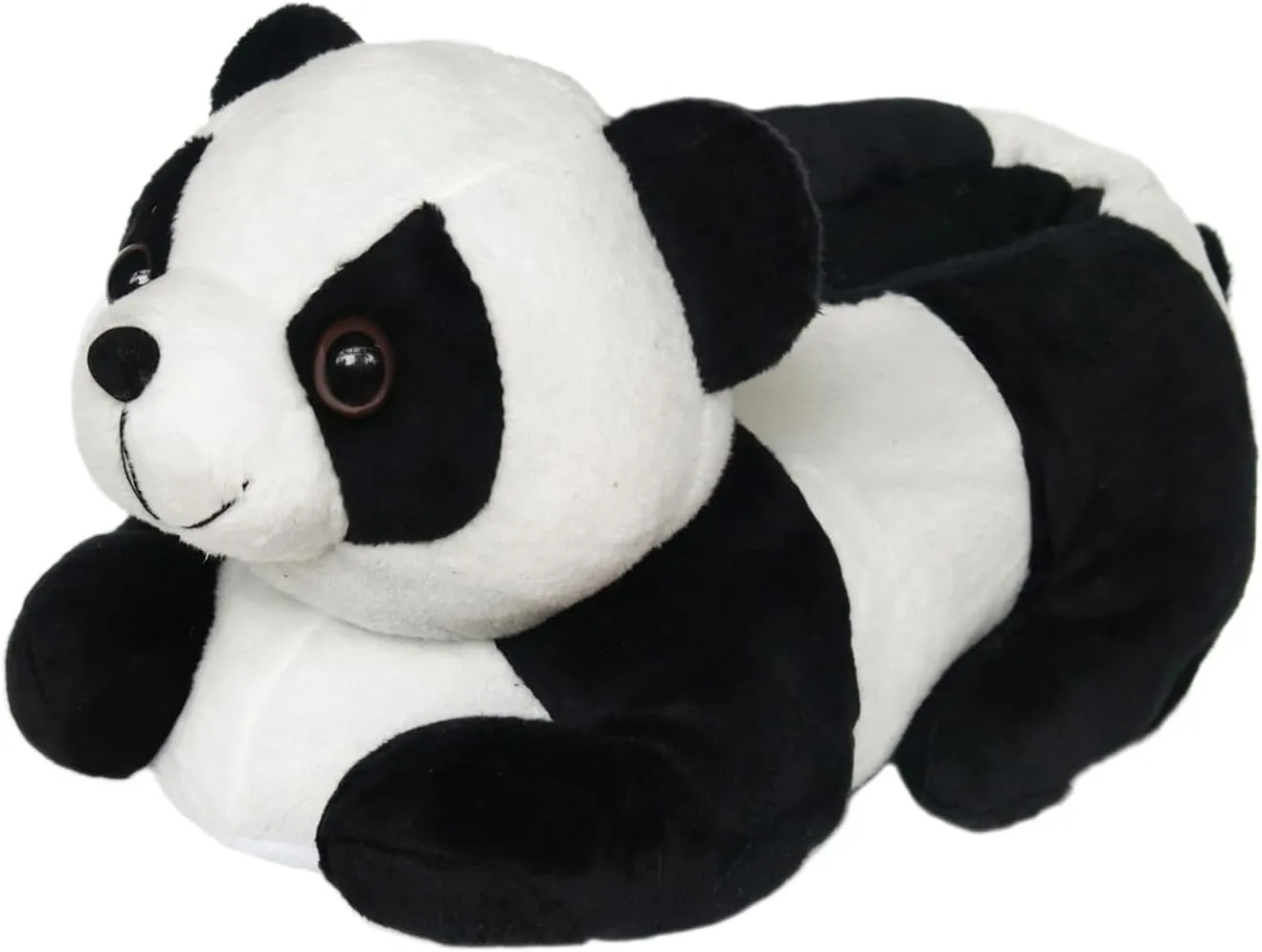 Onmygogo Indoor Fuzzy Winter Animal Panda and Cow Plush Slippers for Adult Women Men Boys Girls Kids