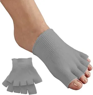 Open Toe Alignment Socks Gel-Lined Foot Massage Separator Spacer Relaxing Stretch Tendon Pain Relief Yoga Sports Gym. (Medium, Dark Grey)
