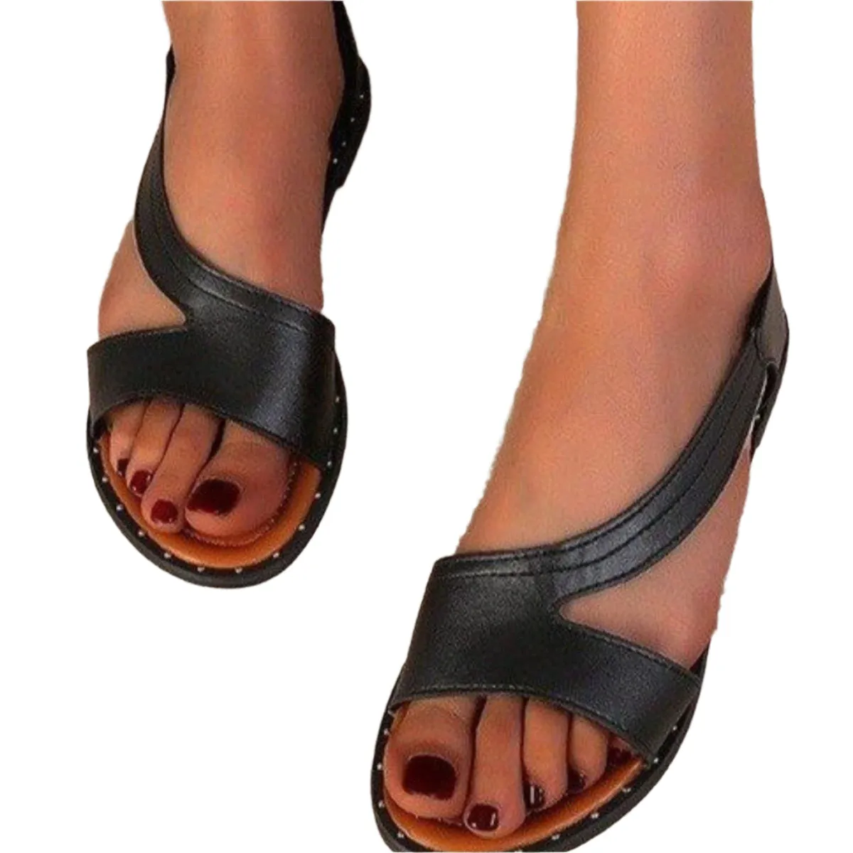 Open Toe Flats Sandals