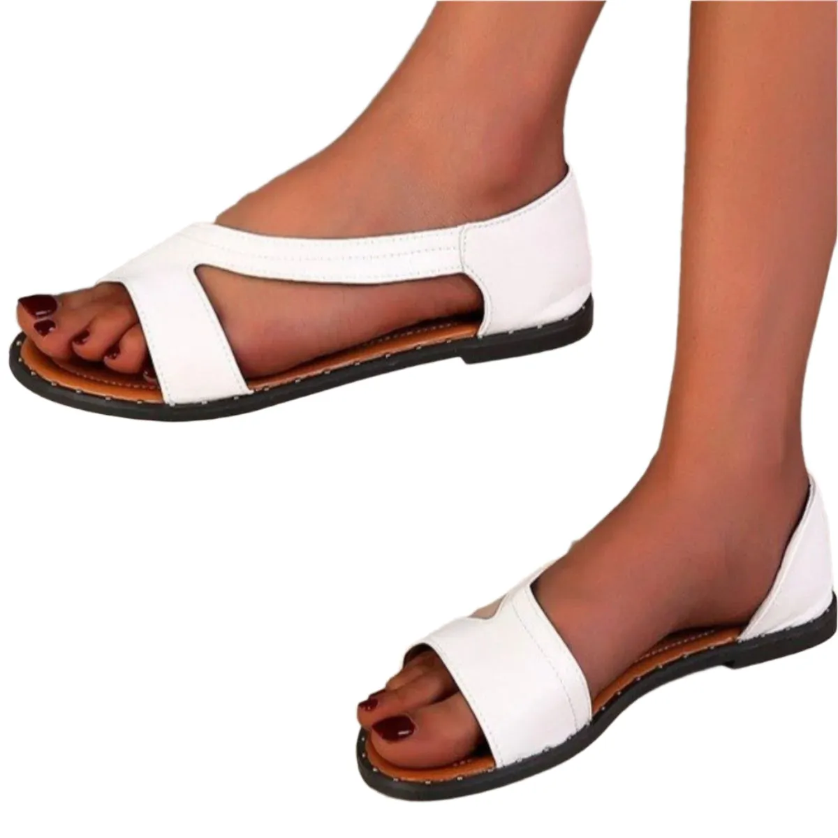 Open Toe Flats Sandals