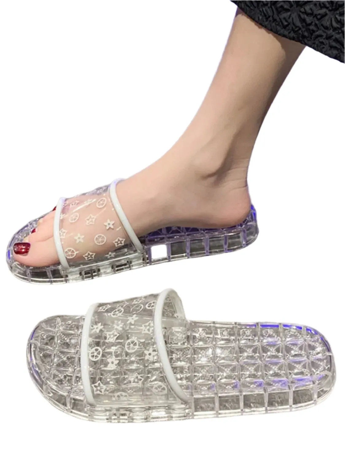 Open Toe Flats Slippers