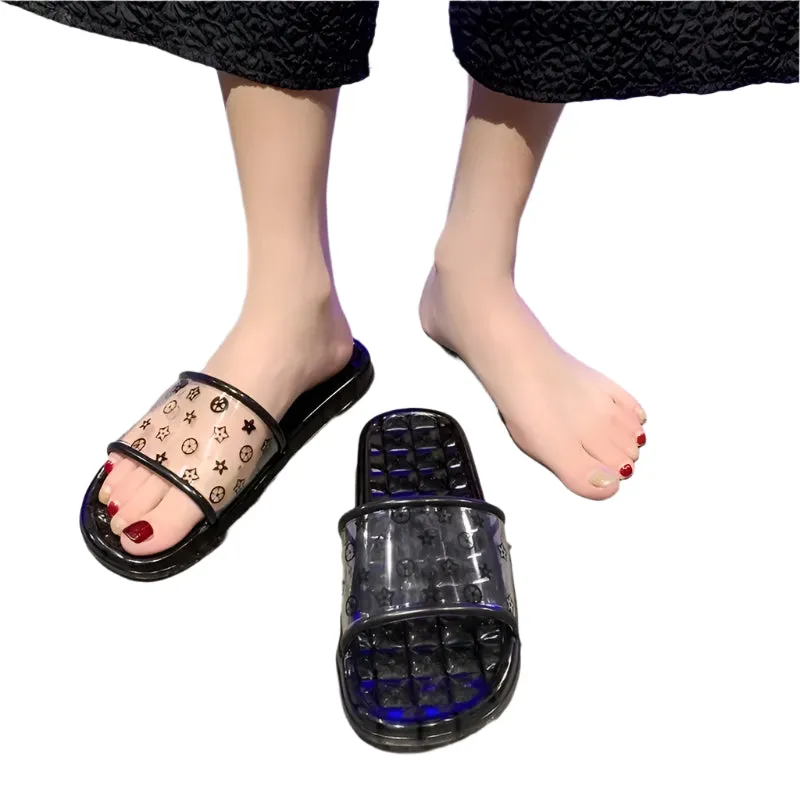 Open Toe Flats Slippers