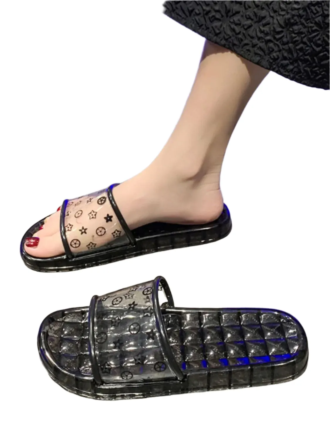Open Toe Flats Slippers