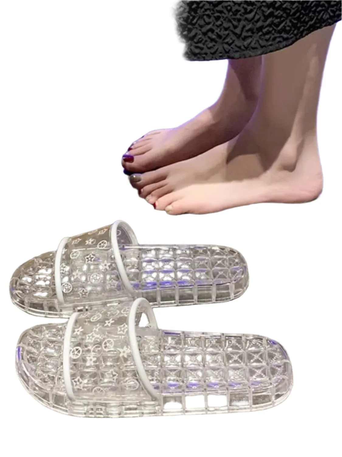 Open Toe Flats Slippers