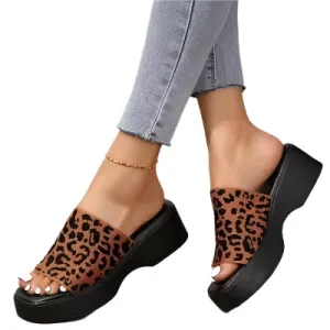Open Toe Platform Cloth Sandals