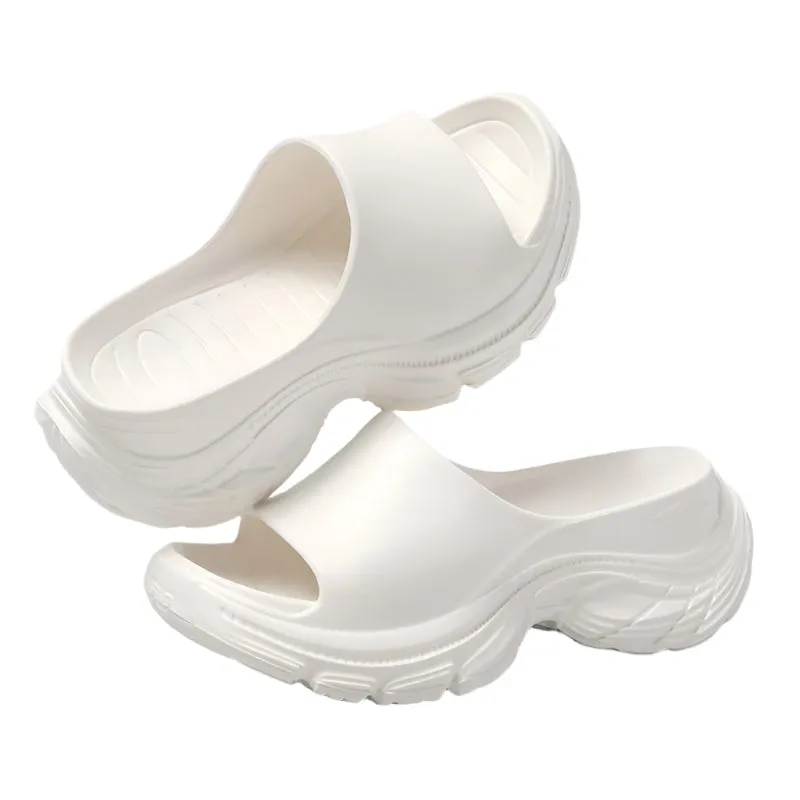 Open Toe Platform Slippers