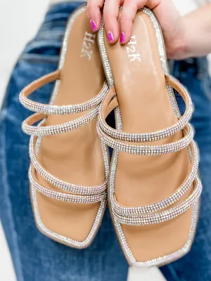 Open Toe "Iris" Slide Sandals