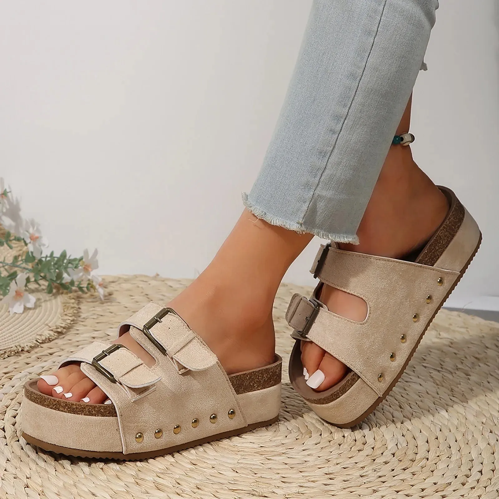 Open Toe Wedge Sandals