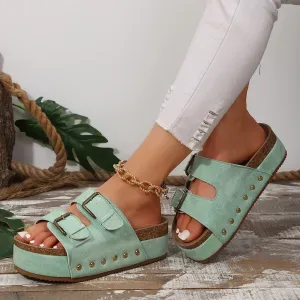 Open Toe Wedge Sandals