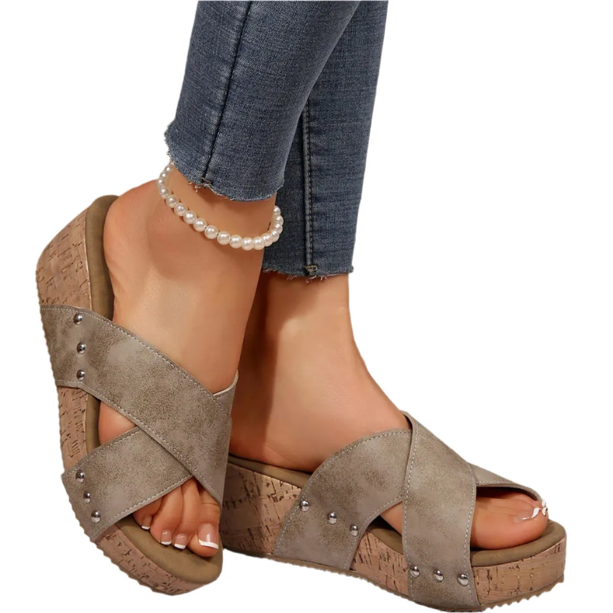 Open Toe Wedge Sandals